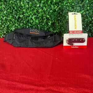 Nathan Marathon Pak 2.0 Running Belt SafeRun Personal Alarm Waist Pack Zippered